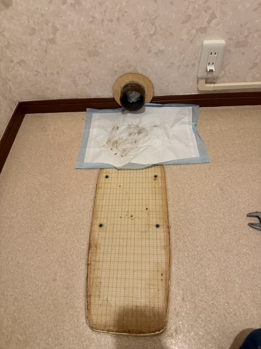東京都荒川区 アパート トイレ撤去 作業中写真